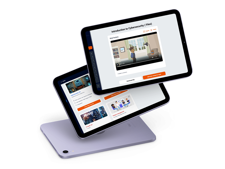 ClassHub preview on tablet