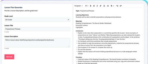 Lesson Planner preview